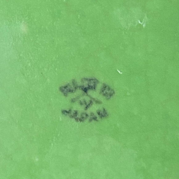 Vintage Green Floral Sakura Cherry Blossom Ceramic Vase Made In Japan Beautiful - Picture 10 of 11